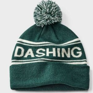 Goodfellow & Co. Men's Dark Green "Dashing" Knit Pom Beanie NWT One Size